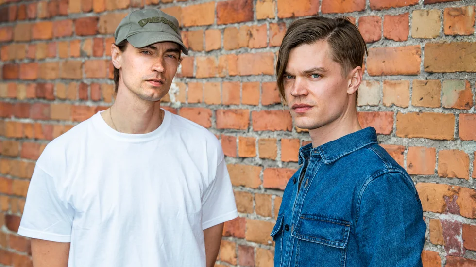 Viktor Norén (till höger) släppte ett album 2020 tillsammans med sin bror Gustaf Norén (Mando Diao). Arkivbild.