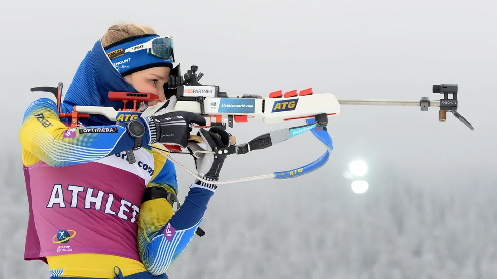 Stina Nilsson kom 36:a i IBU-cupen. Arkivbild.