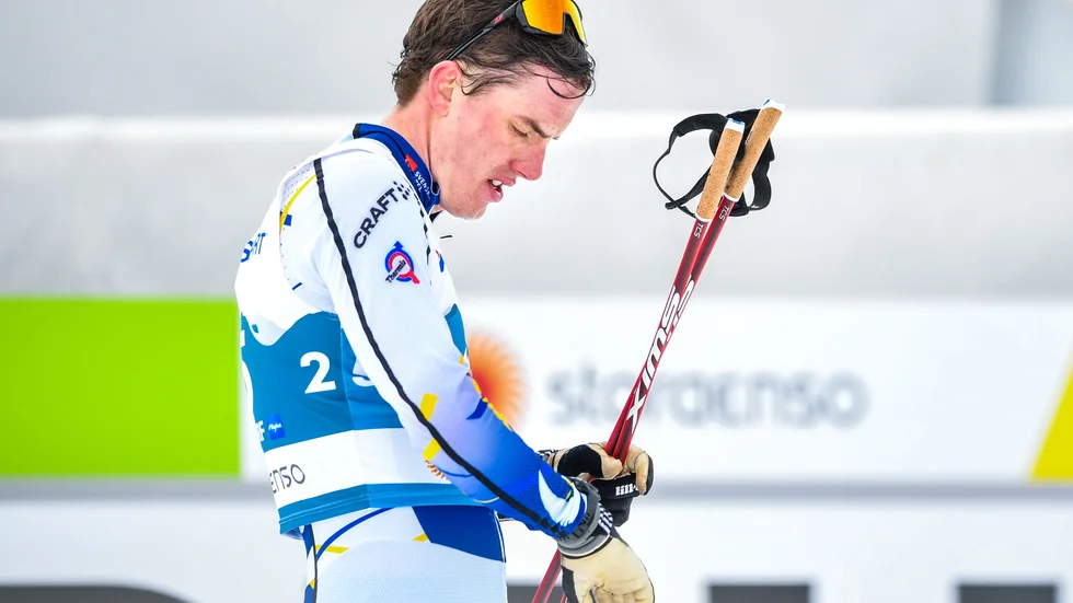 Johan Häggström hade en tung dag i Schweiz.