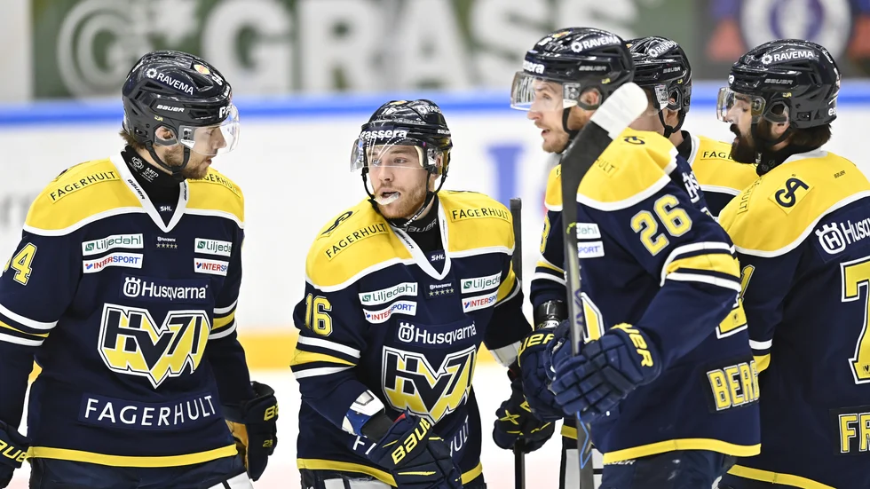 HV71 tog tionde raka segern i ishockeyallsvenskan. Arkivbild.