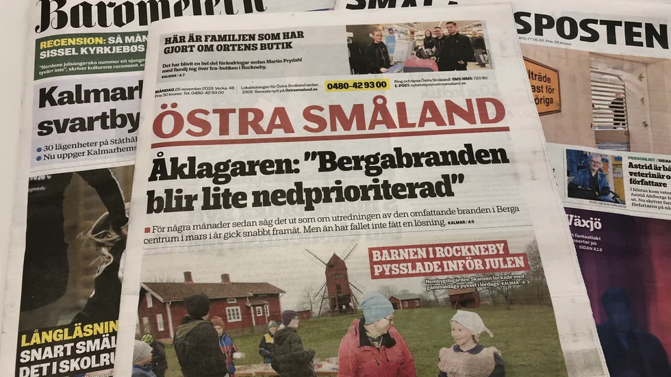 Mediebolaget Bonnier News Local och Gota Media ingår avsiktsförklaring om strategiskt partnerskap och korsvis ägande. Arkivbild.