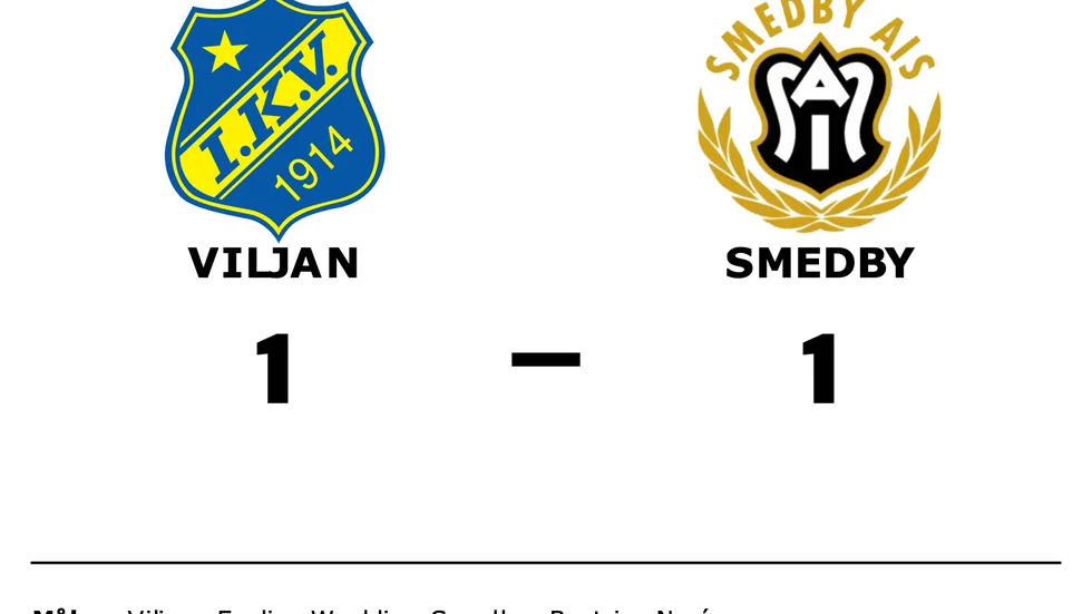 Viljan spelade lika mot Smedby