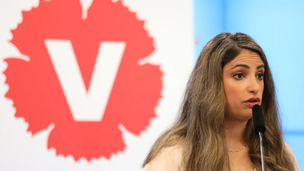Vänsterpartiets ledare Nooshi Dadgostar.