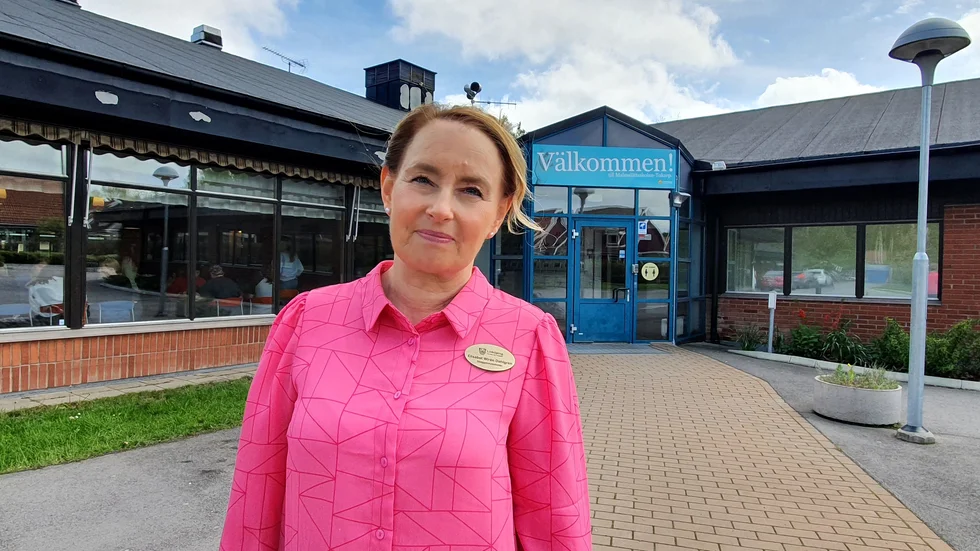 Lisa Wirén, lärare på Skäggetorpsskolan har redan ena foten på sin nya arbetsplats på Malmslättsskolan Tokarp. 