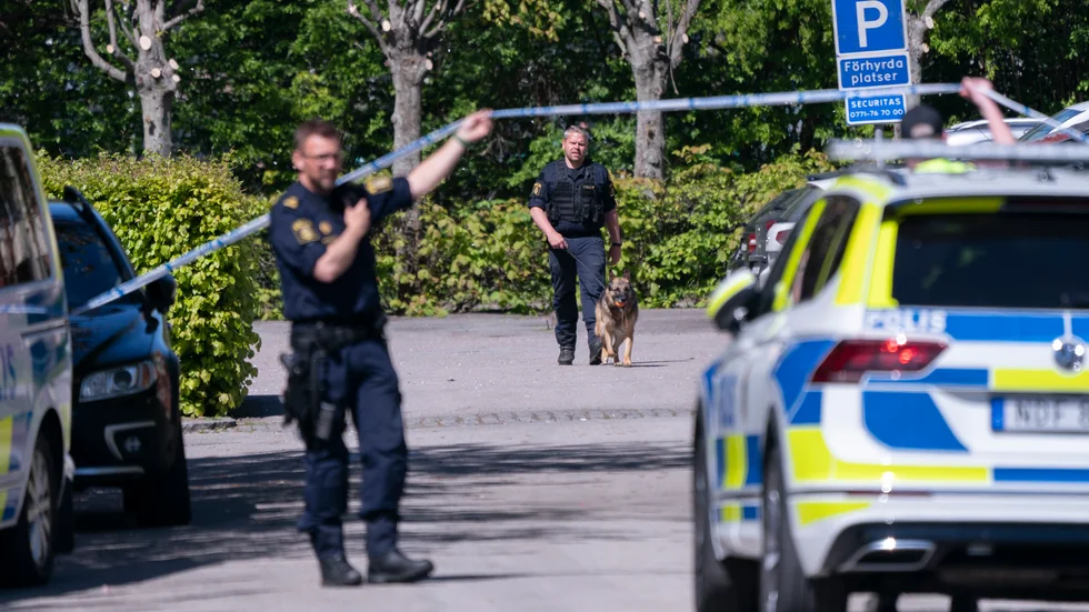Ett större område spärrades av för att undersökas.