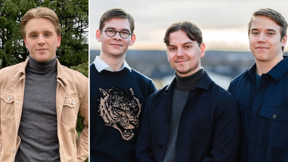 Barndomsvännerna Elliot Westerlind, Alexander Oscarsson, Oskar Fröberg och Hampus Welin driver Uppsalaföretaget Upplandslådan.
