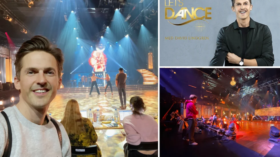 Så här ser det ut bakom kulisserna i Let's Dance. Norran får ta del av David Lindgrens privata bilder.