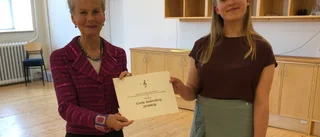 Efter studier i Vadstena: Hon får nya stipendiet