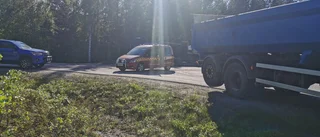  Två personbilar kolliderade på E4 vid Bureå – blev stopp i trafiken