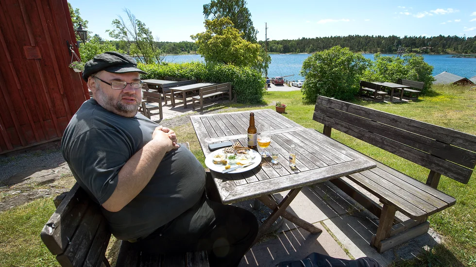 Christer Larsson uppskattar den avslappnade stämningen i staden.