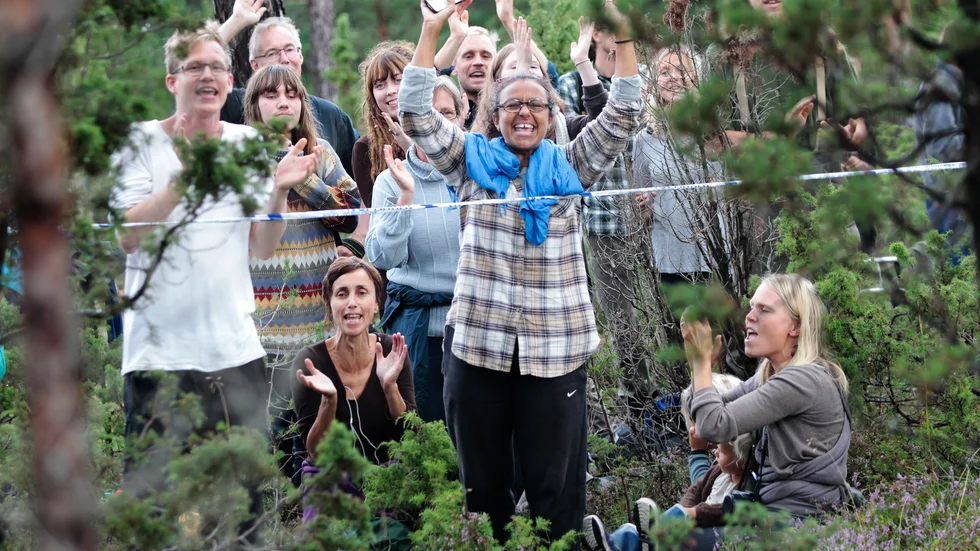 Ojnareskogen 2012. Troligen inte lika välbesökt sedan dess.