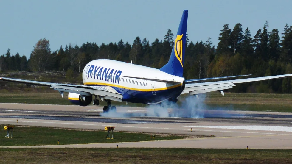Ryanair slutar trafikera Skavsta flygplats från och med i november. Arkivbild.