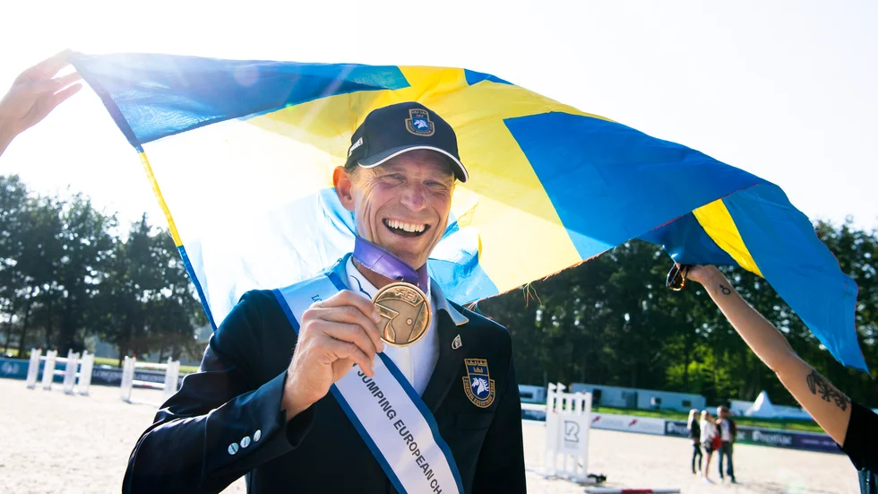 Peder Fredricson tog EM-brons med Catch Me Not S i Riesenbeck, Tyskland, i helgen.