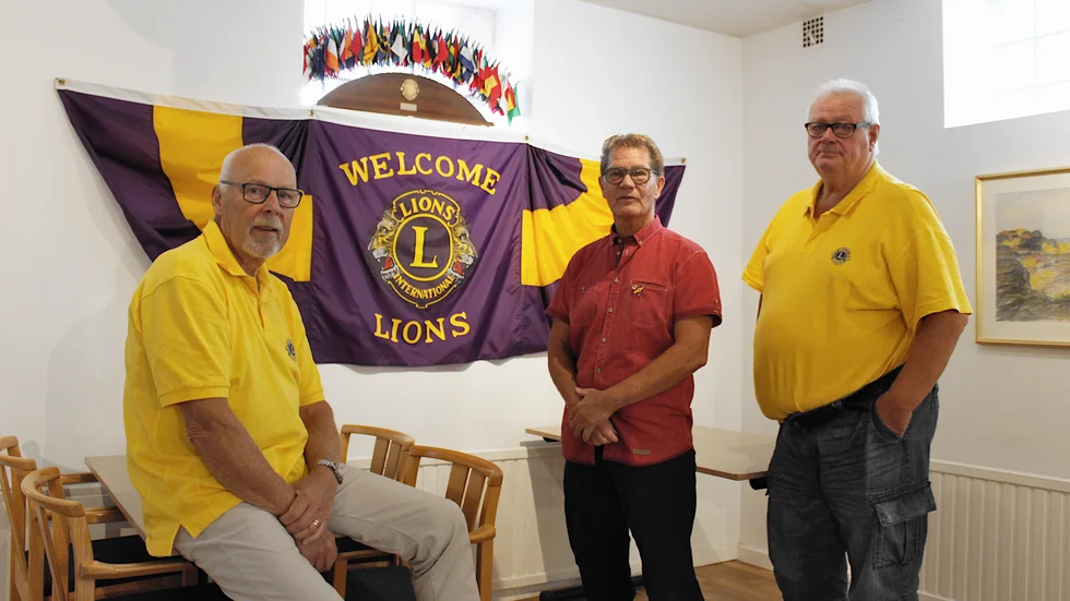 Allan Skogh, Thomas Franzén och Per-Olof Andersson har varit engagerade i Lions olika länge.