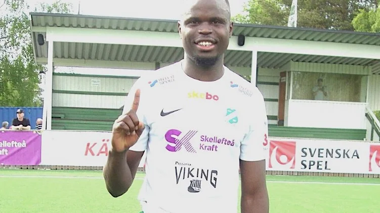Oumar Traore blev poängräddare för Morön.