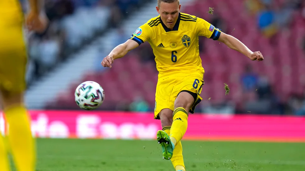 Ludwig Augustinsson är klar för Sevilla. Arkivbild.
