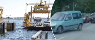 WEBB-TV: Se den sanslösa kön till Fåröfärjan – "Jag har aldrig sett något liknande"