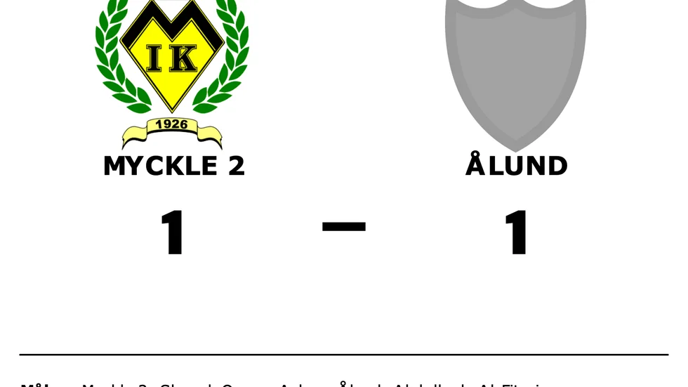 Myckle 2 spelade lika mot Ålund