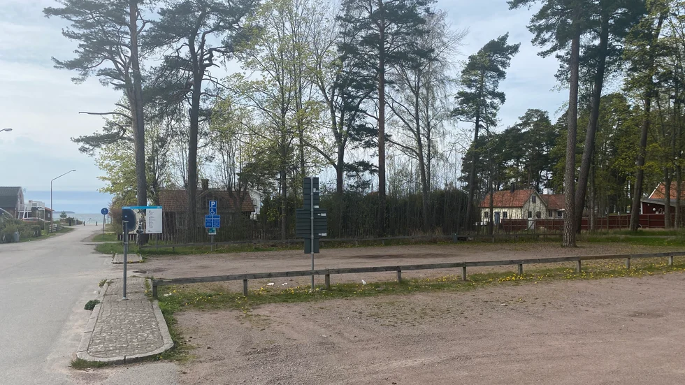 Den nedre delen av Lindgårdens parkering kan bli ett matcentrum i Varamon.