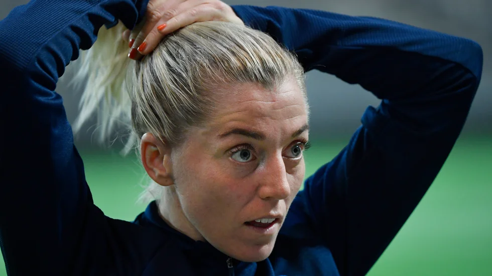 Linda Sembrant missade OS, men gör nu comeback i landslagssammanhang i Algarve Cup. Arkivbild.