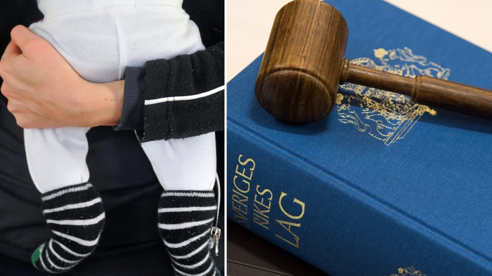 En man döms för våld mot sin hustru i närvaro av parets spädbarn.