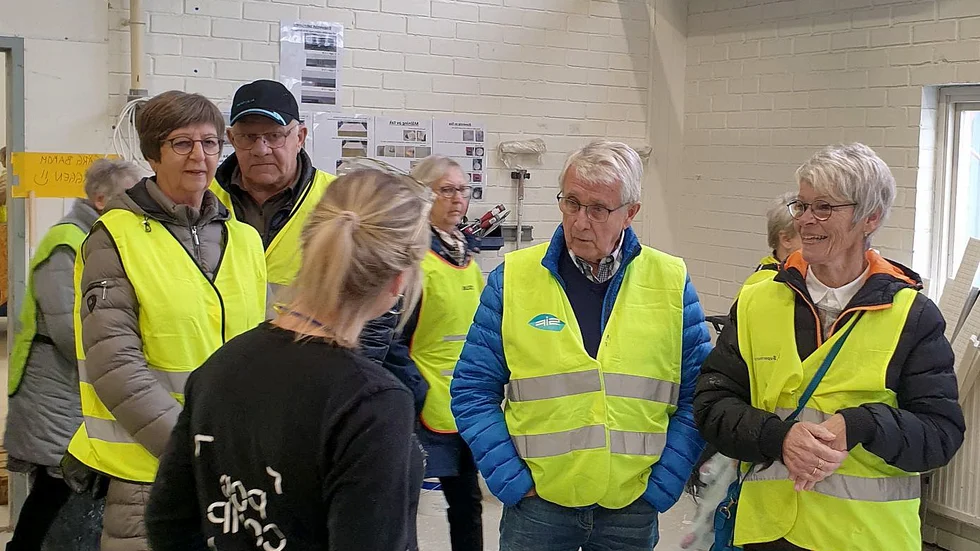 Ett 40-tal pensionärer fick veta mer om Podcoms verksamhet, bland annat är 50 procent av de anställa kvinnor.