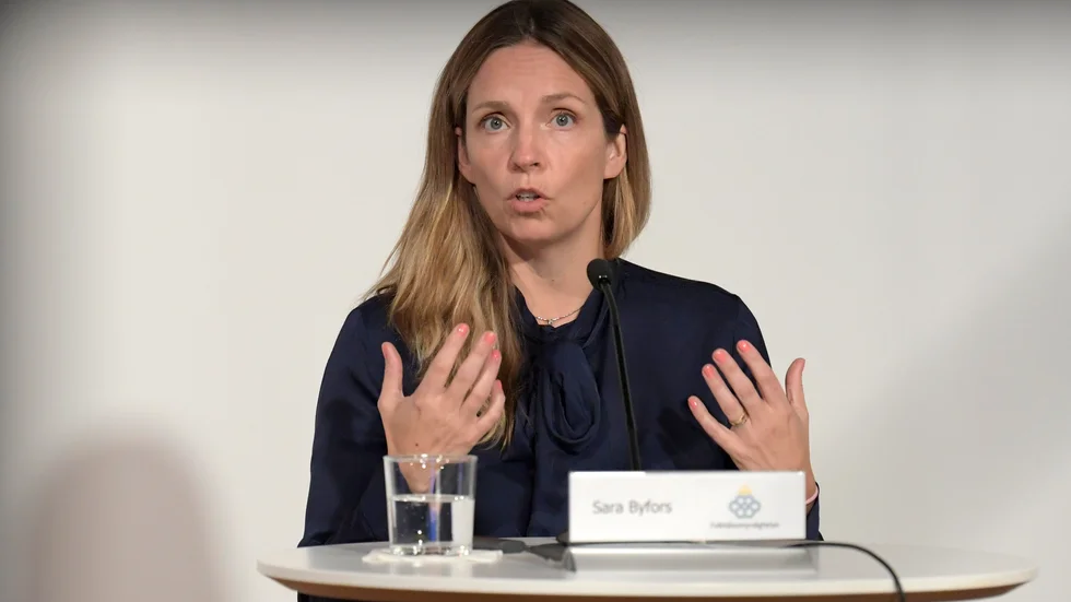 Sara Byfors, enhetschef, Folkhälsomyndigheten. Arkivbild