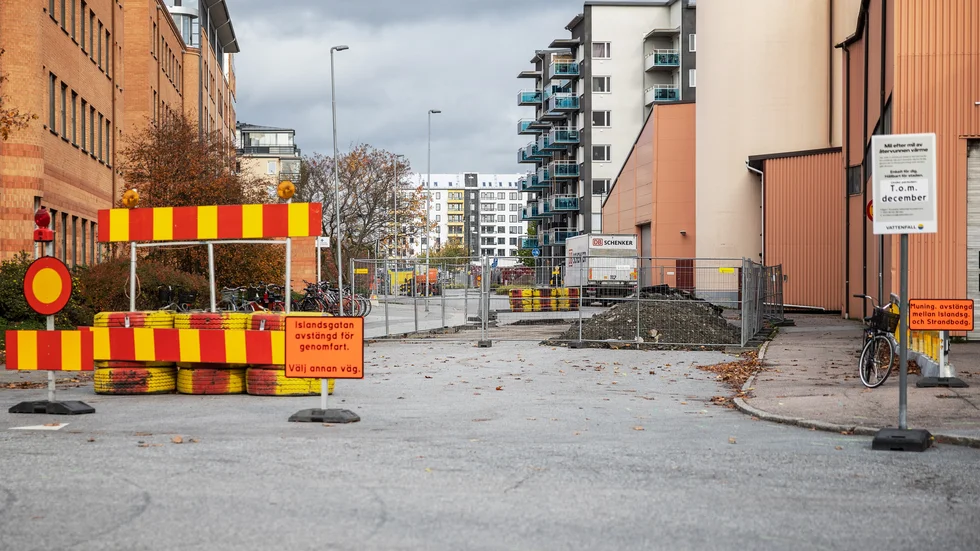 "Vi har full förståelse för att trafiksituationen är besvärlig för er som bor på Islandsgatan", skriver Roger Lindström som är områdeschef på stadsbyggnadsförvaltningen.