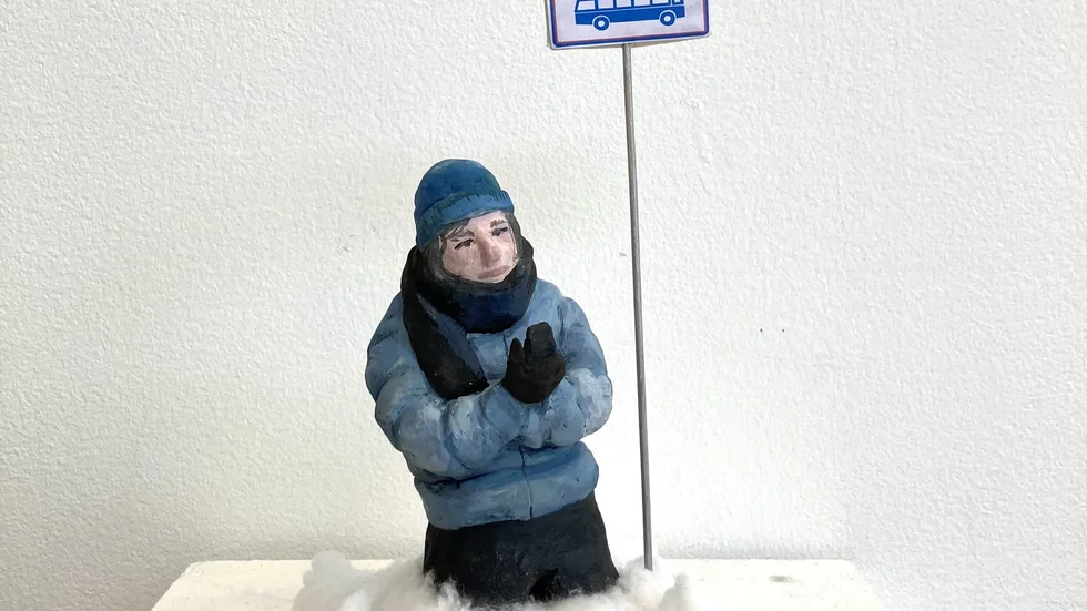 "Väntan", Hanna Johansson, Piteå. Ställs ut i Kalix i "Face me".