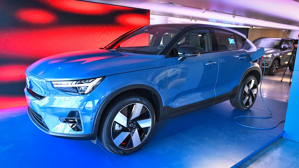 Volvo nya elbil C40 Recharge börjar nu tillverkas i Gent. Arkivbild.