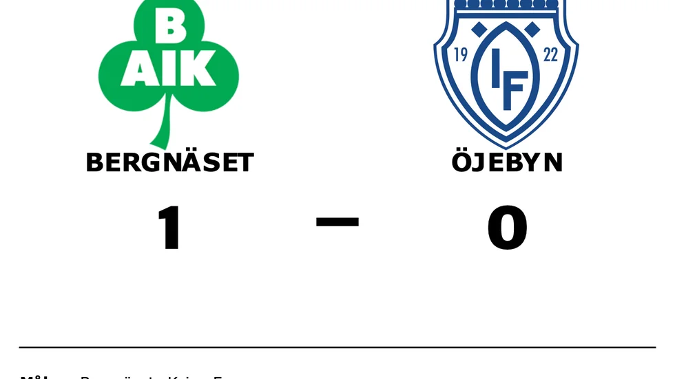 Bergnäset vann mot Öjebyn