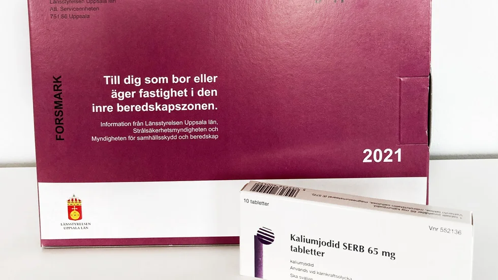 Nya jodtabeletter skickas i dagarna ut till alla boende i närheten av Forsmarks kärnkraftverk.
