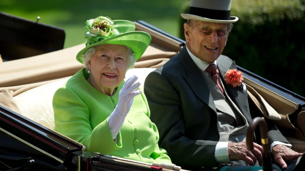 Drottning Elizabeth och prins Philip 2017.