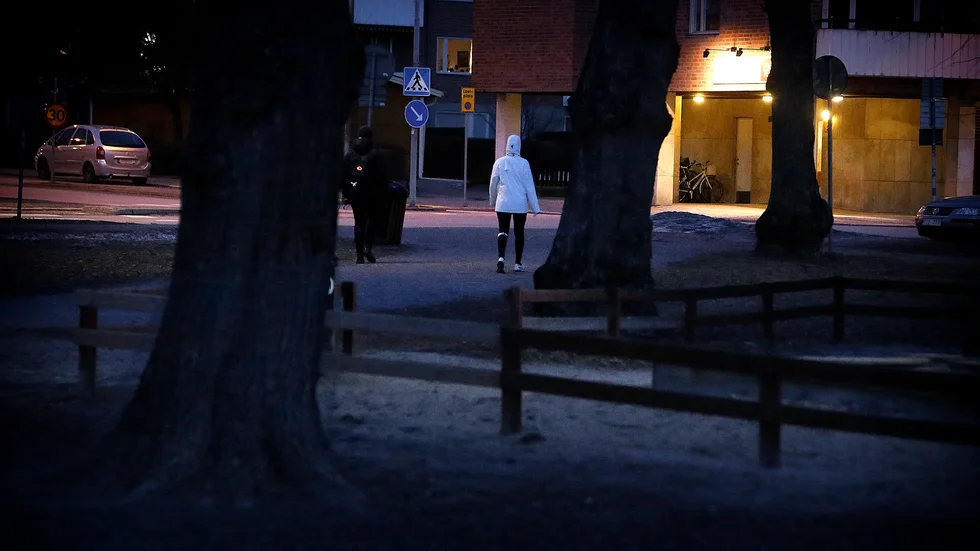 Att Stadsparken är dåligt upplyst har påpekats länge. Det gör att det känns otryggt att gå genom parken under kvällstid. Mycket skulle vinnas på att byta alla trasiga lampor, menar boende längs Strandgatan.