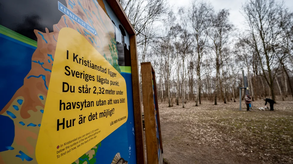 Nu är det återigen fastslaget: Sveriges lägsta punkt ligger i Kristianstad. Arkivbild