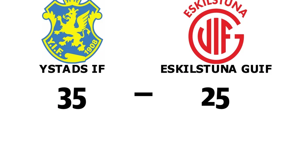 Ystads IF HF vann mot Eskilstuna Guif