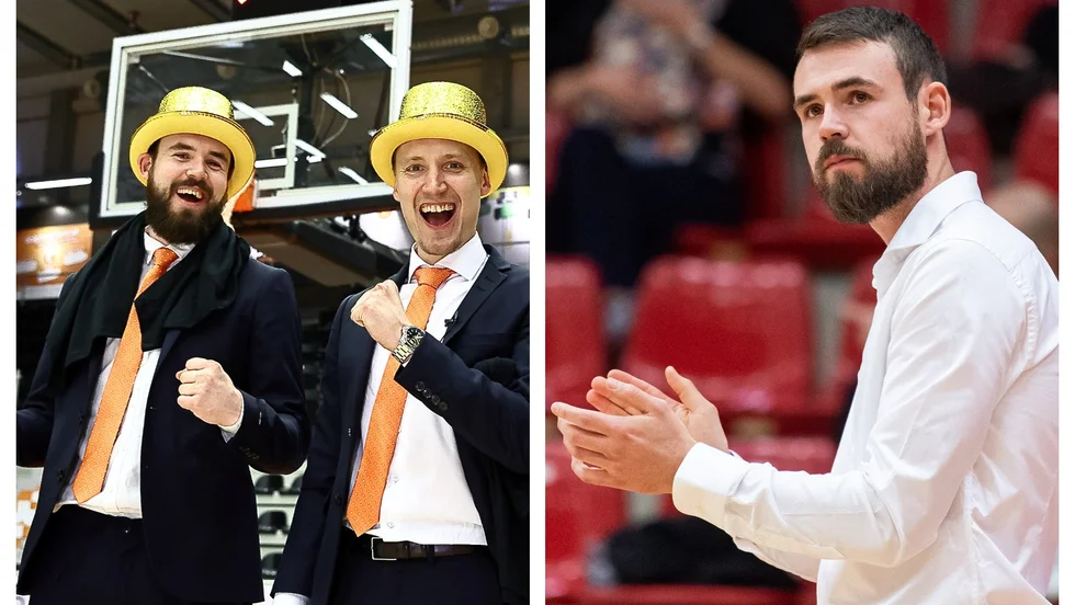 Vinnande duo. Kevin Taylor Lundgren och Mikko Riipinen har all anledning att skratta. 