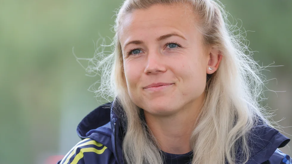 Bayern Münchens svenska landslagsback Hanna Glas. Arkivbild.