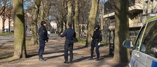 Poliser med förstärkningsvapen undersöker kvarteren: "Rotat i papperskorgar"