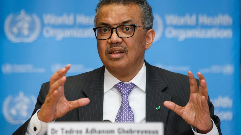 Världshälsoorganisationen WHO:s generaldirektör Tedros Adhanom Ghebreyesus. Arkivbild.