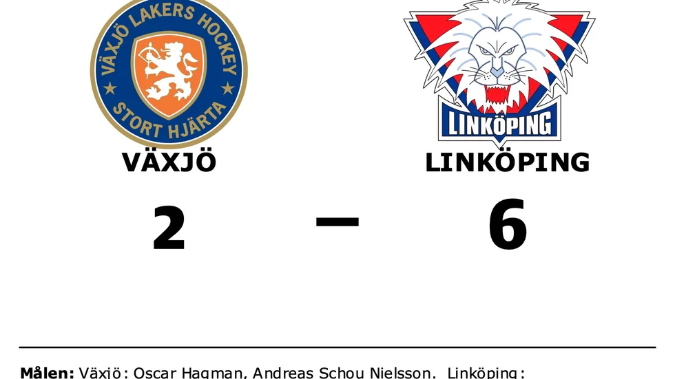 Växjö Lakers HC förlorade mot Linköping HC