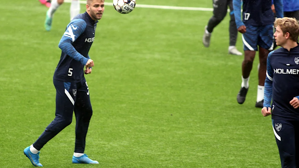 Christoffer Nyman fanns med på IFK Norrköpings träning under fredagsförmiddagen. 