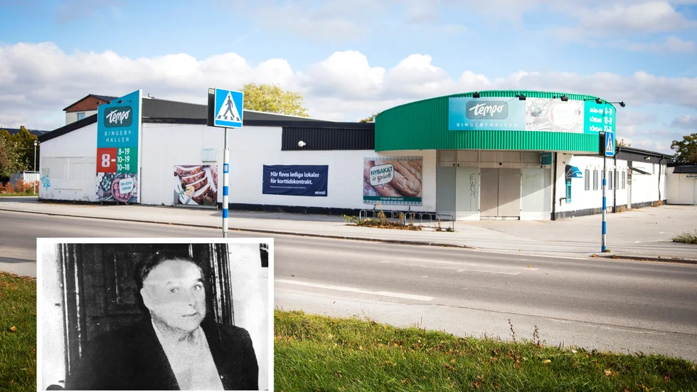 Matbutiken Bingebyhallen byggdes 1965. Men 1972, året då Sven Sjögren försvann, ska en utbyggnad ha gjorts. Ett nytt vittne hävdar nu att hen såg en av de huvudmisstänka bära in vad som liknade en inplastad kropp i matbutiken vid tiden för ombyggnaden.