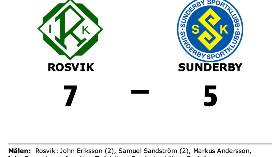 Rosvik IK vann mot Sunderby SK