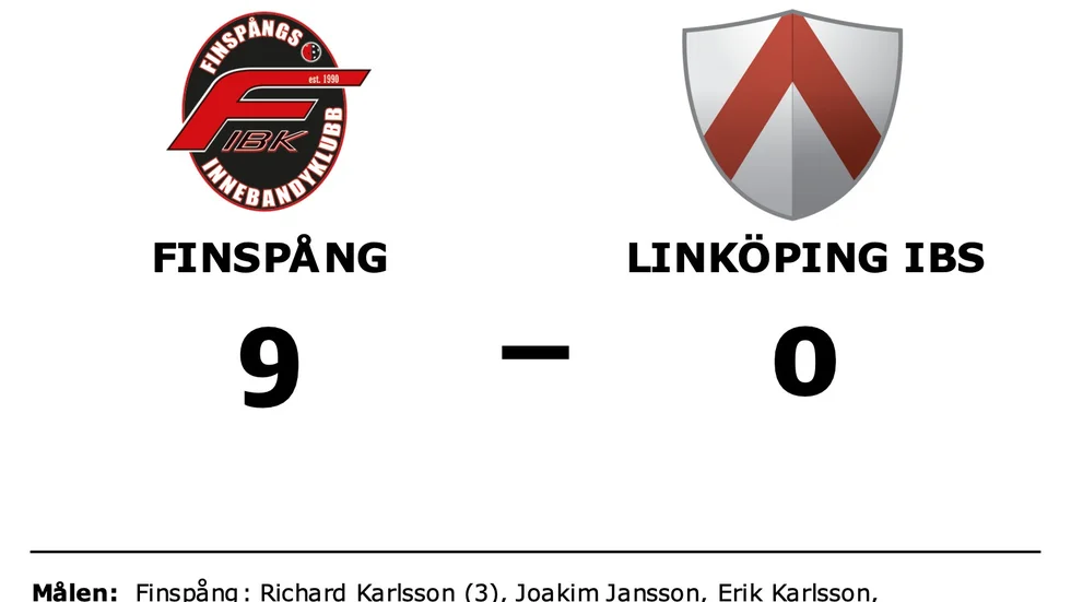 Finspång IBK vann mot Linköpings IBS