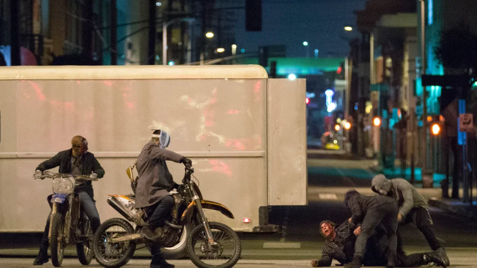 Våldsamt. Det bjuds på många uppgörelser i ”Purge 2 – Anarchy”.