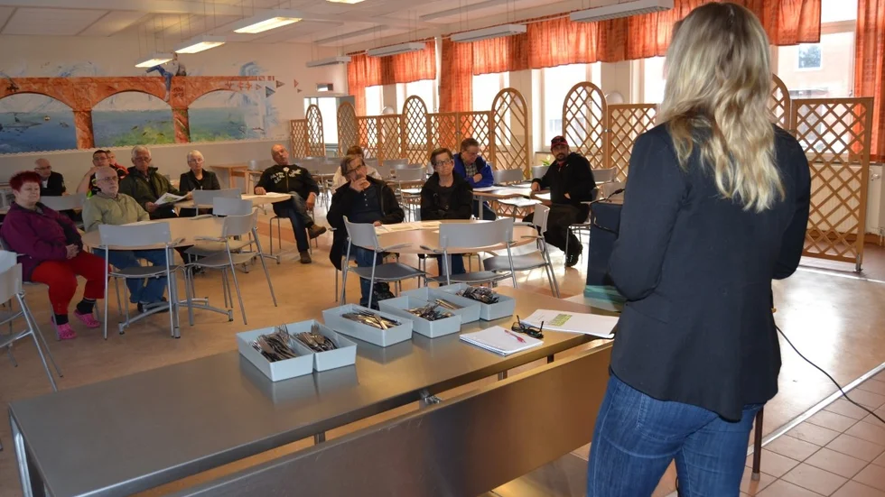Bara 14 Byskebor kom till informationsträffen om den nya vindkraftsplanen i Skellefteå kommun. Foto: Ulf Cederhill