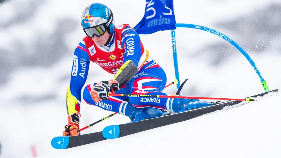 Världscupåkaren Clement Noel från Frankrike tävlar i Kåbdalis i helgen.