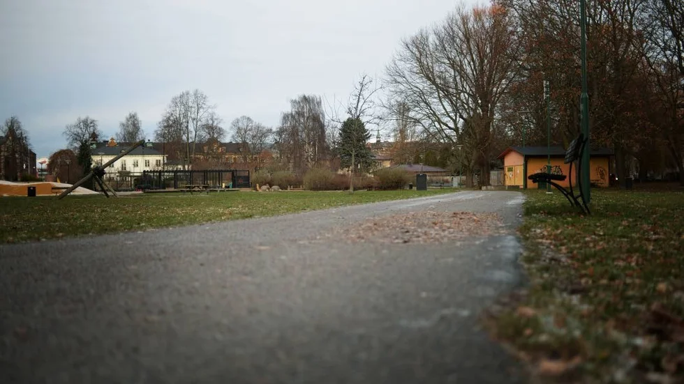 Vasaparken. En av Norrköpings mest otrygga platser, enligt de Folkbladet pratat med. ?Foto: Karoline Montero Araya