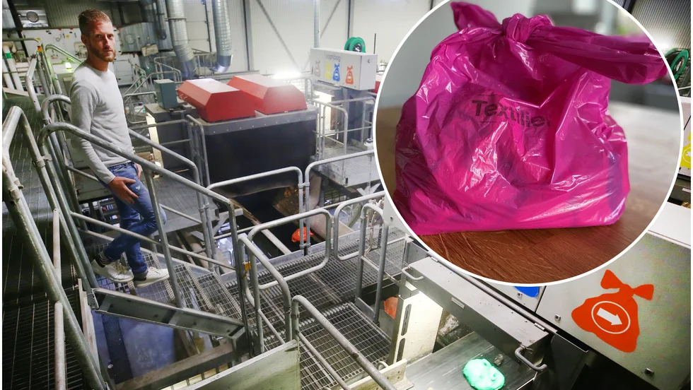 "Ibland missar man att göra dubbelknut. Särskilt under rötmånaderna har det blivit ett problem när fukt nått in till materialet", säger Kent Briby, operativ chef för återvinning på ESEM.
